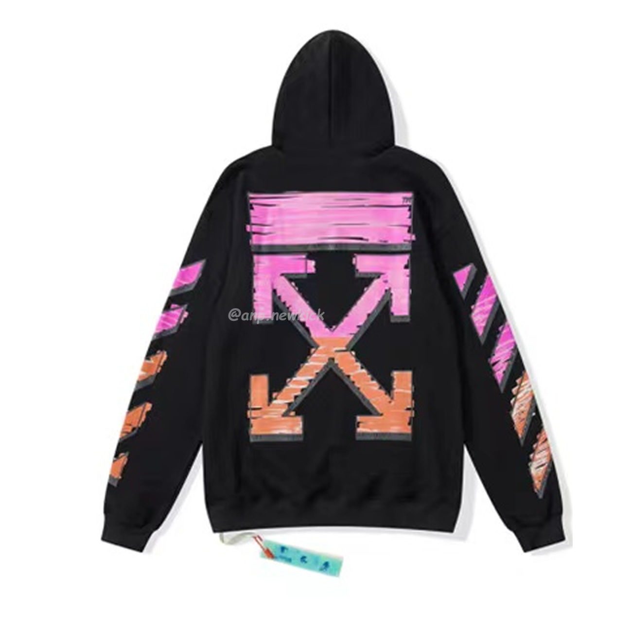Off White Marker Hoodie Black Fuchsia Red Beige (15) - www.newkick.vip